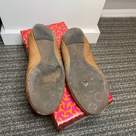 Royal tan Tory Burch Reva Flats - Picture 3 of 3